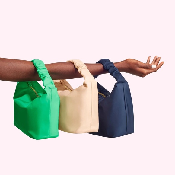 Stoney Clover Lane Scrunch Handle Bag - Navy - Picture 3 of 7